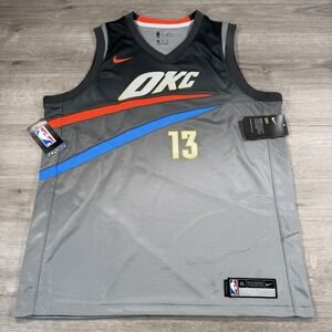 Oklahoma City Thunder Jersey Youth XL Gray Kids NBA Nike Swingman Paul George 13